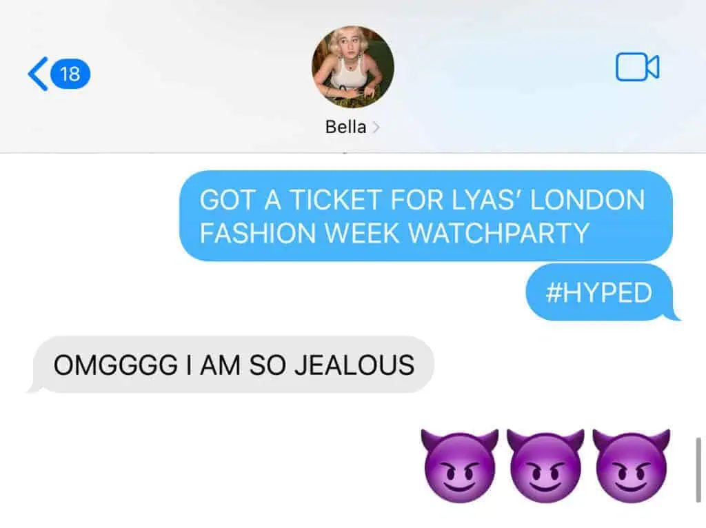 Lyas' London Fashion Week watch party, in The Cold Magazine — photo 1