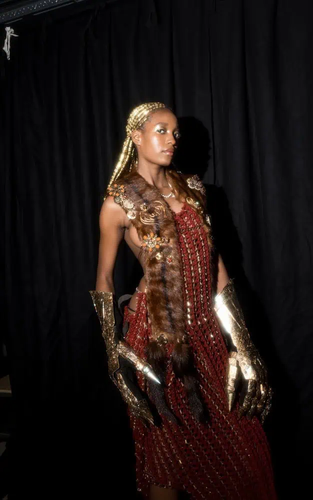 Malon's Manchester Fashion Week debut, in The Cold Magazine — look 1