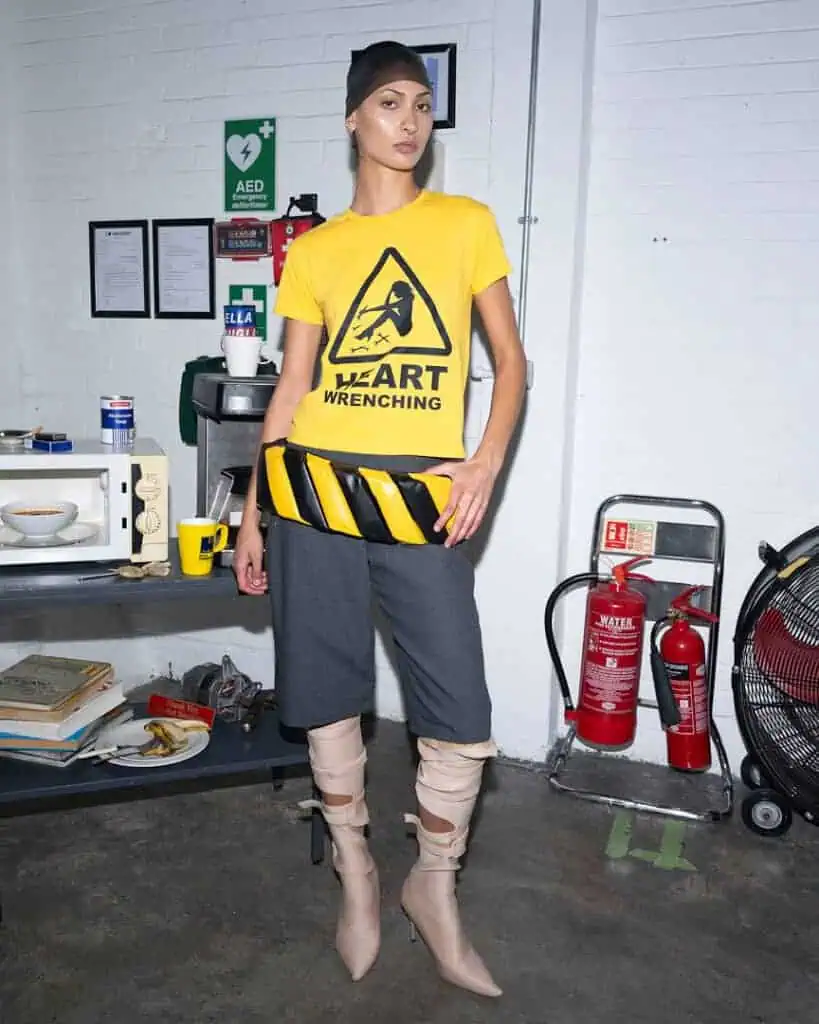 Ella Douglas reimagining workwear, in The Cold Magazine — look 2