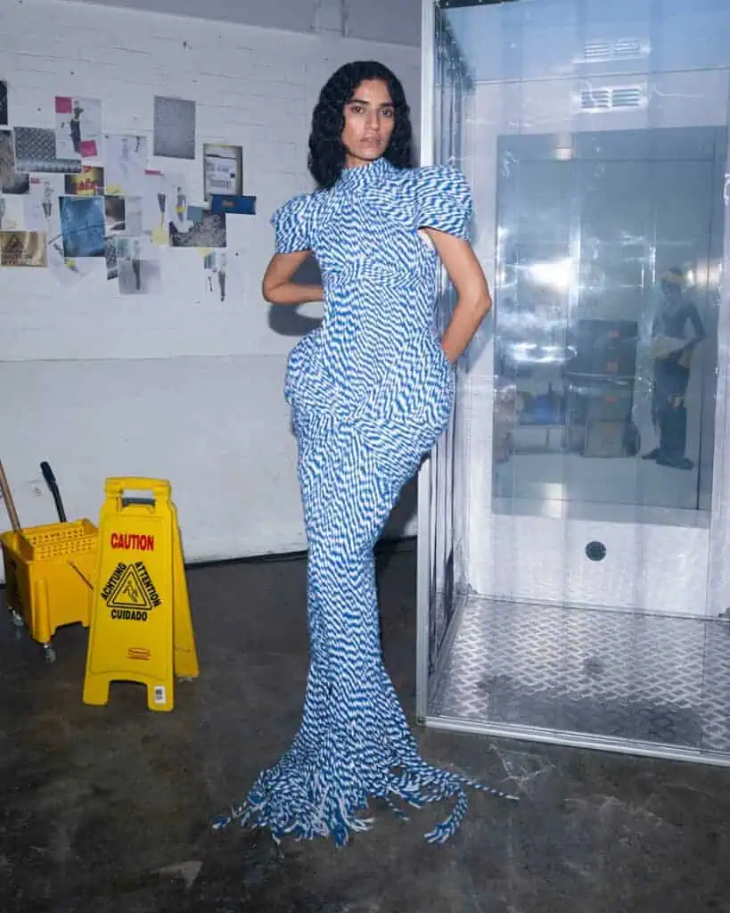 Ella Douglas reimagining workwear, in The Cold Magazine
