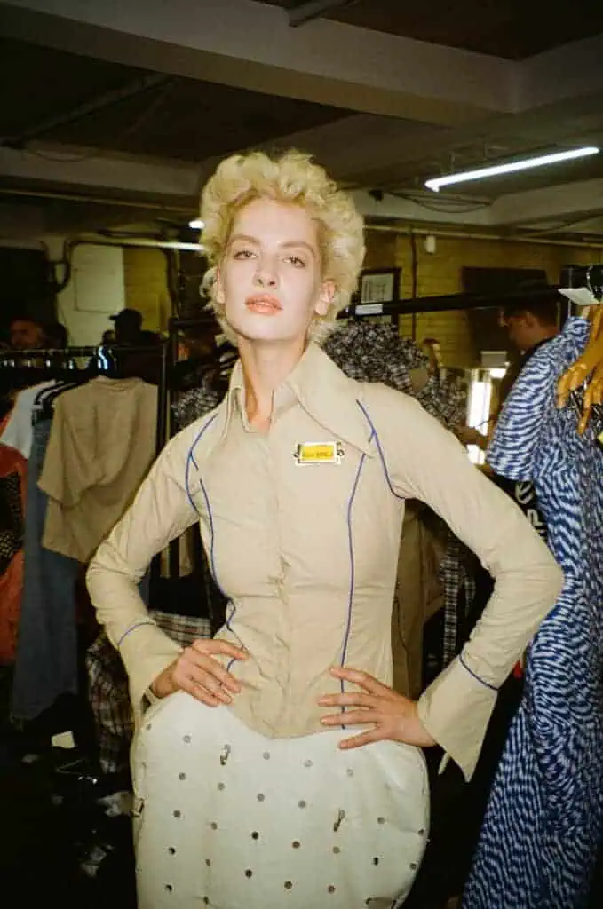 Ella Douglas reimagining workwear, in The Cold Magazine — look 4