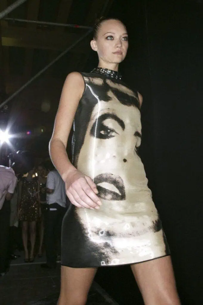 Lanvin Spring/Summer 2007 dress with iconic face print designed under Alber Elbaz.
