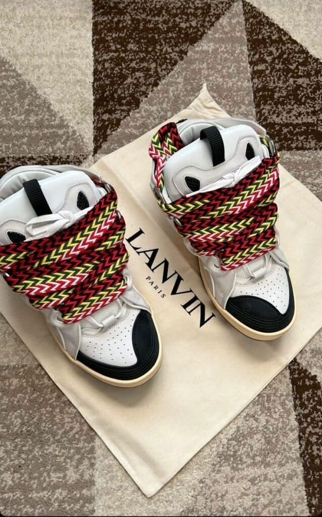 Lanvin Curb sneakers showcasing the brand’s contemporary streetwear influence.