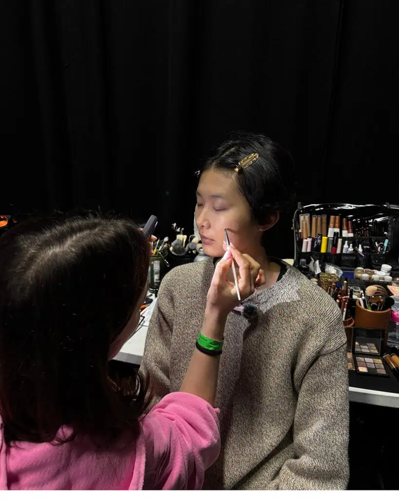 Backstage at Natasha Zinko AW26, photographed for The Cold Magazine — photo 3