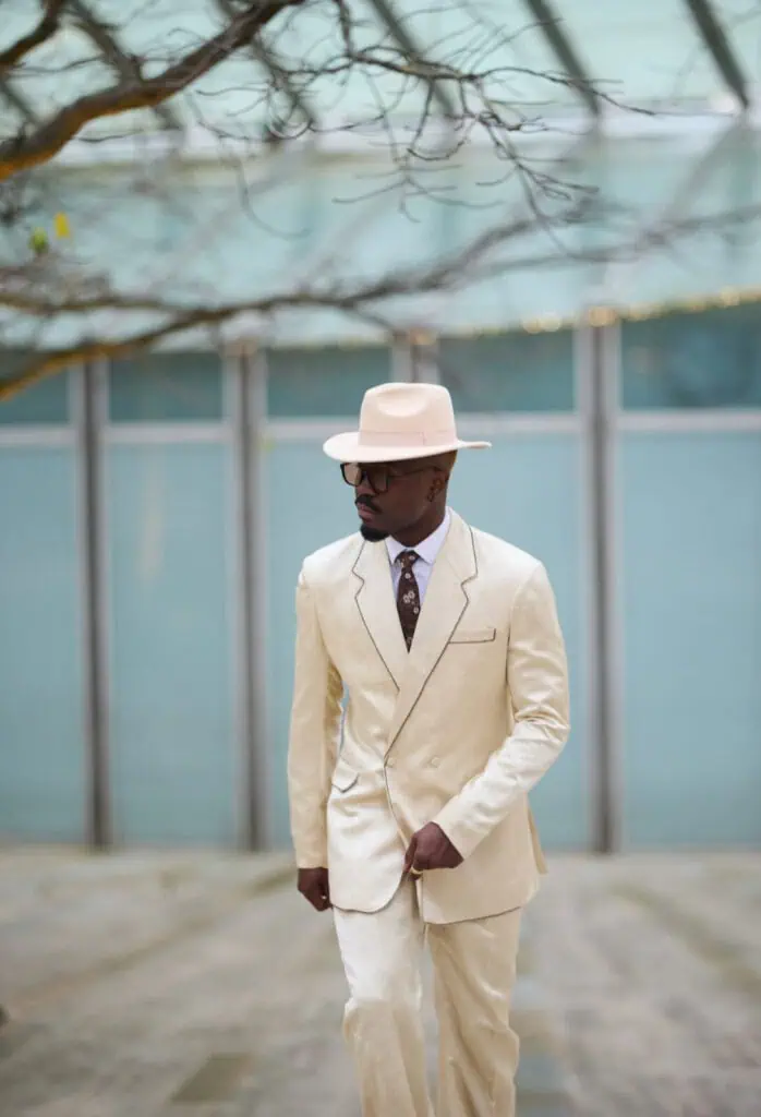 Paul Williams, the British-Nigerian designer, in The Cold Magazine — look 3