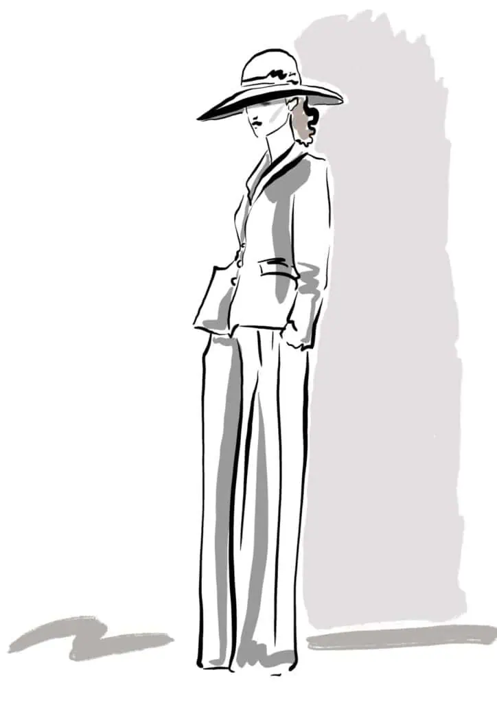 Artists illustrating fashion week, in The Cold Magazine — artwork 3