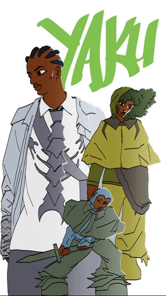 Artists illustrating fashion week, in The Cold Magazine — artwork 2