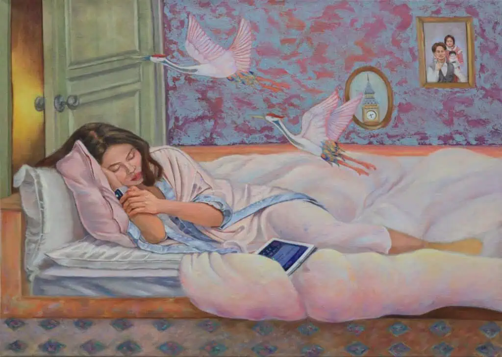 Xinan Yang's paintings on memory and identity, in The Cold Magazine
