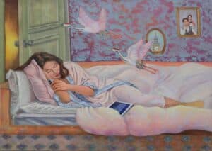 Xinan Yang's paintings on memory and identity, in The Cold Magazine