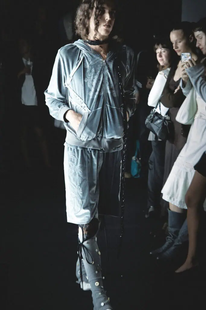 NIMPH, Barcelona's upcycled fashion brand, in The Cold Magazine — look 8