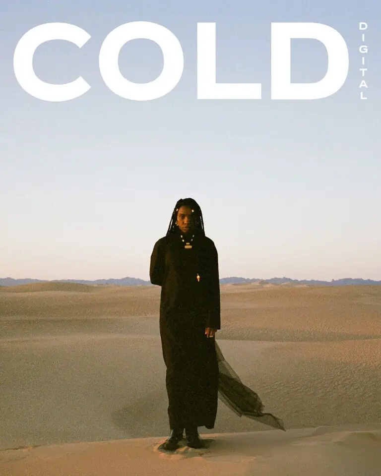 Dua Saleh on The Cold Magazine's cover